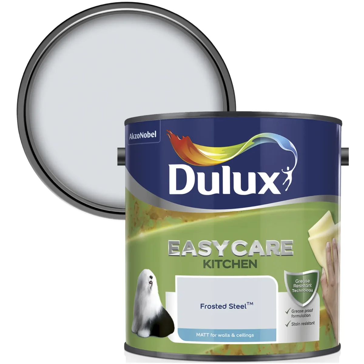 Dulux Easycare Kitchen Frosted Steel 2.5L - Image 2