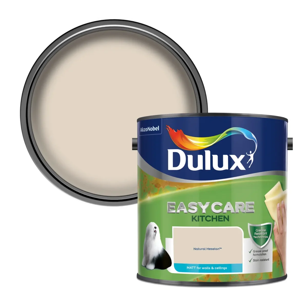 Dulux Easycare Kitchen Natural Hessian 2.5L - Image 2