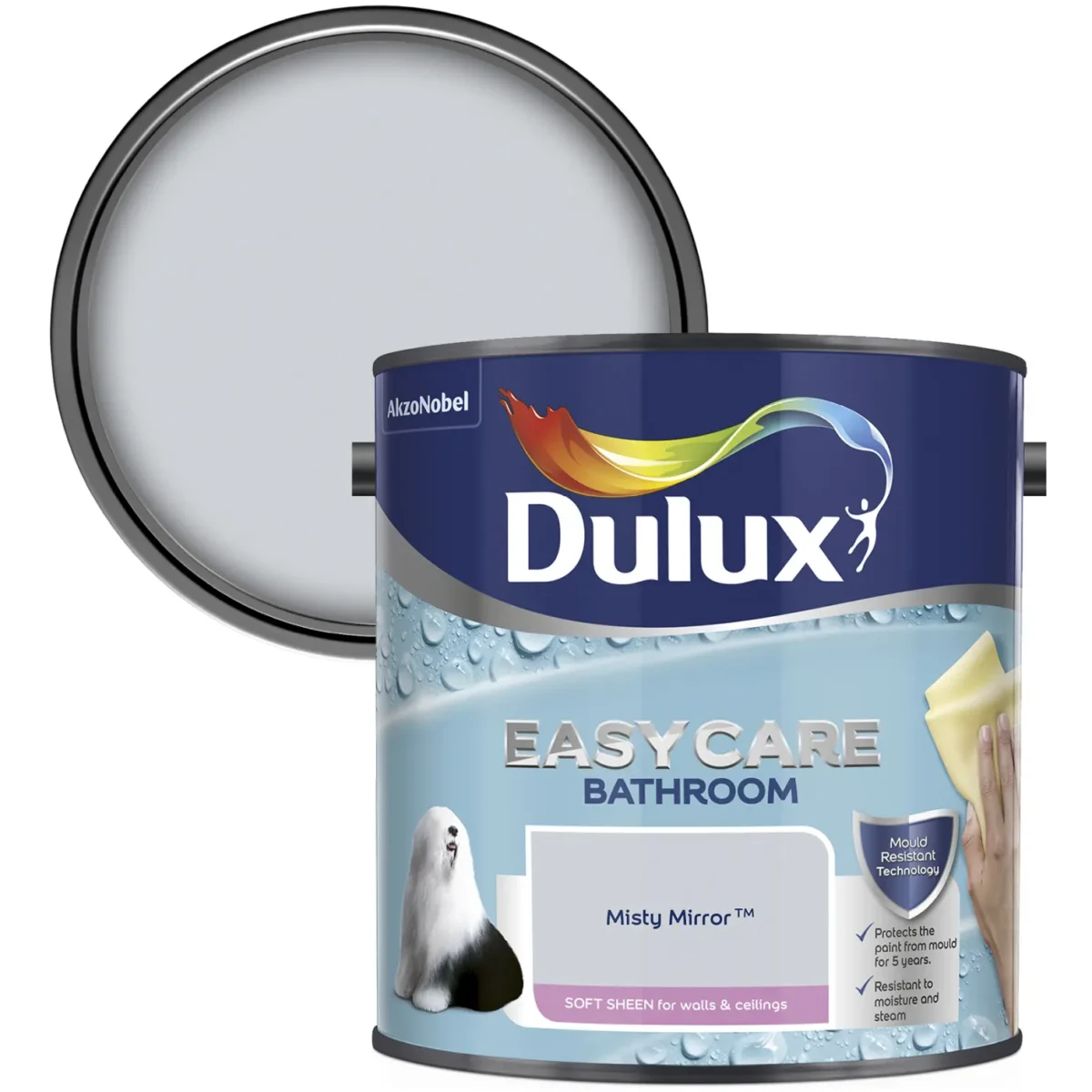Dulux Bathroom Misty Mirror 2.5L - Image 2