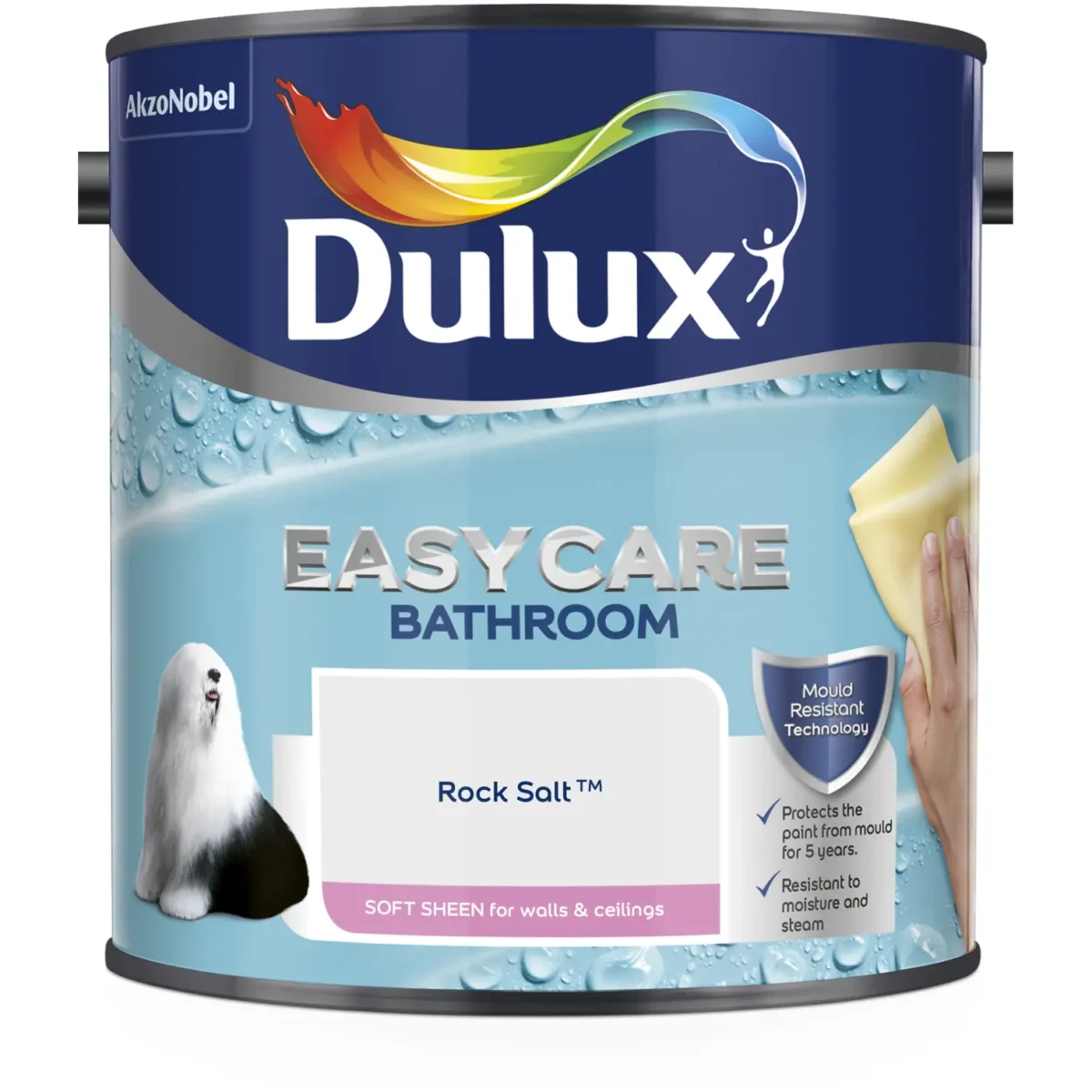 Dulux Easycare Bathroom Rock Salt 2.5L - Image 1
