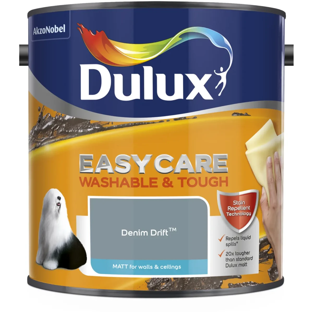 Dulux Easycare Matt Denim Drift 2.5L - Image 1