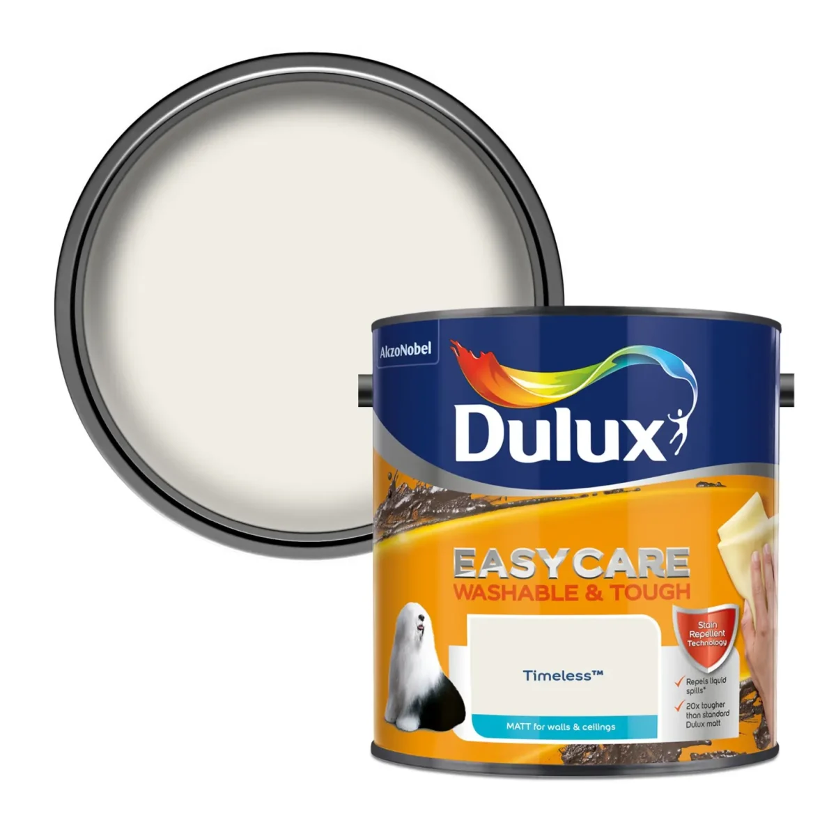 Dulux Easycare Matt Timeless 2.5L - Image 2