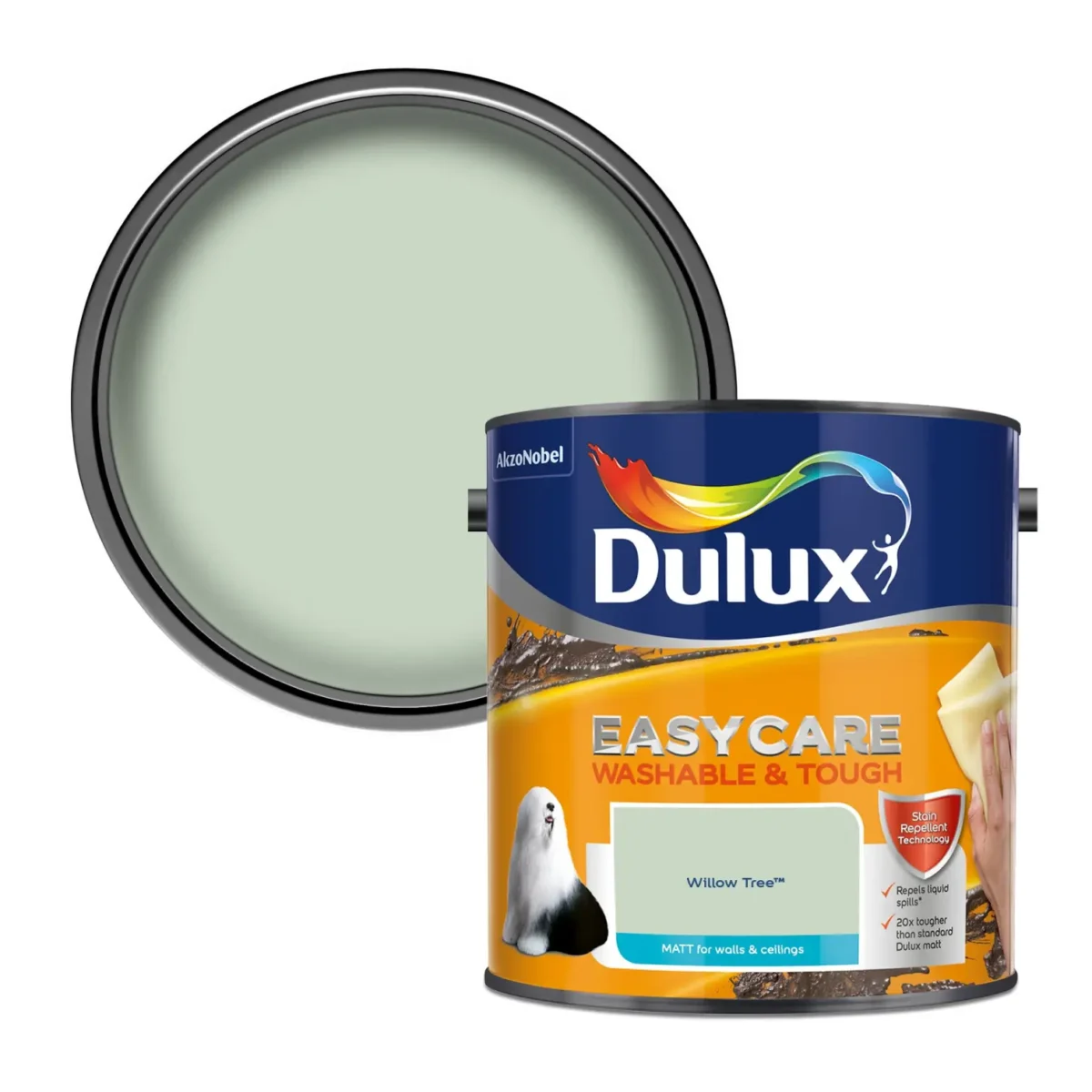 Dulux Easycare Willow Tree Matt 2.5L - Image 2