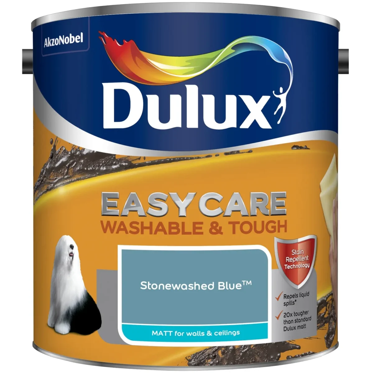 Dulux Easycare Stonewashed Blue 2.5L - Image 1