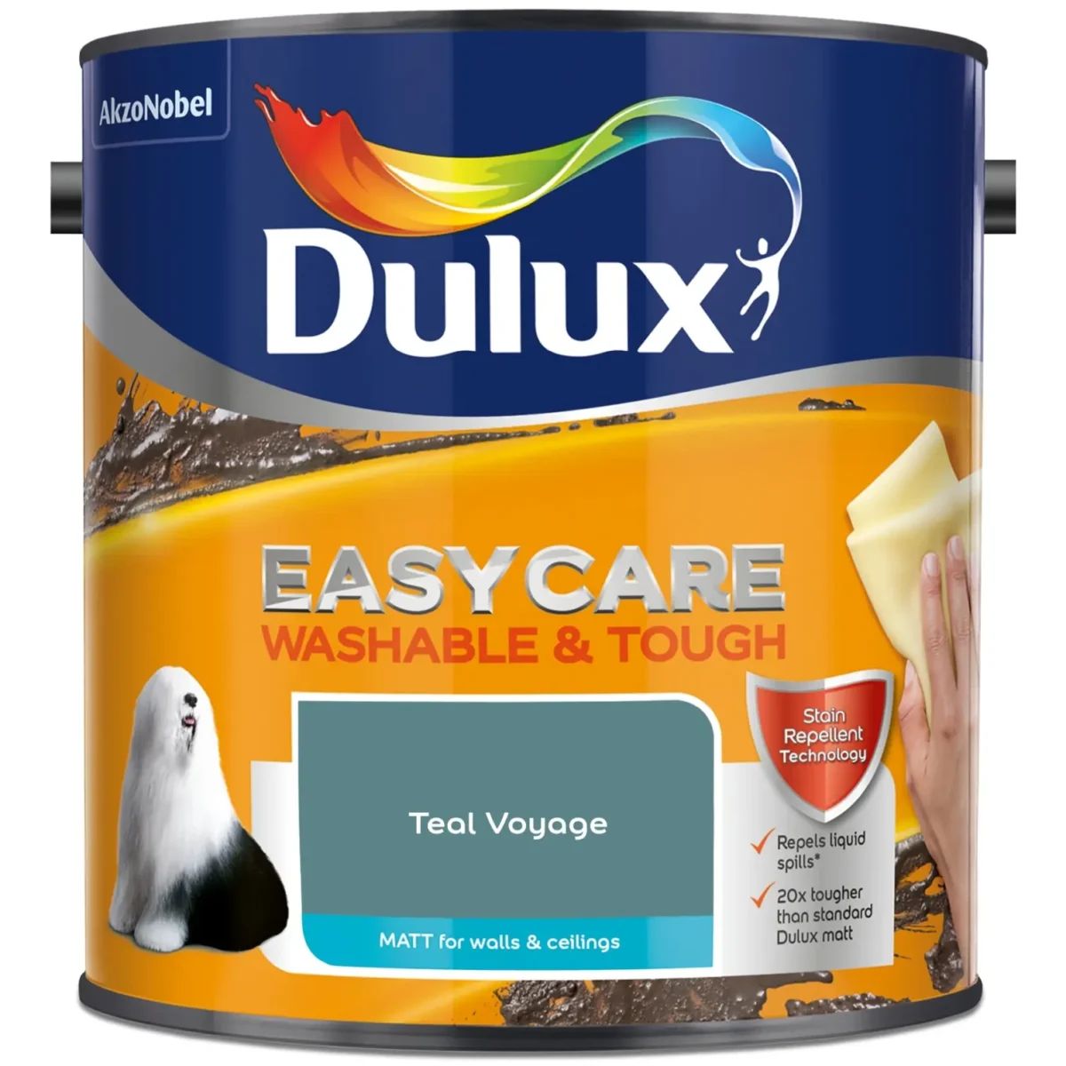 Dulux Easycare Teal Voyage 2.5L - Image 1