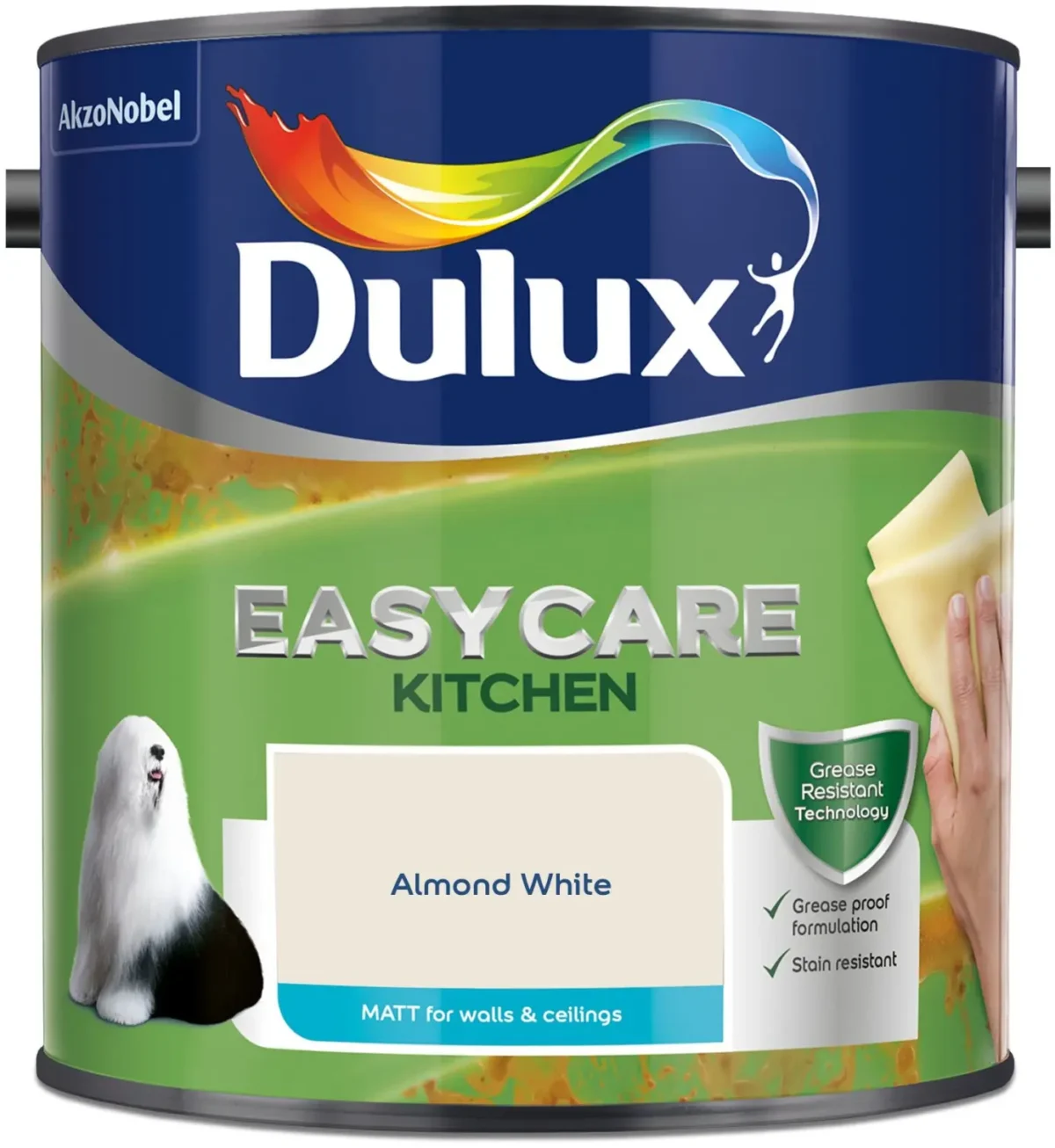 Dulux Easycare Kitchen Almond White 2.5L - Image 1