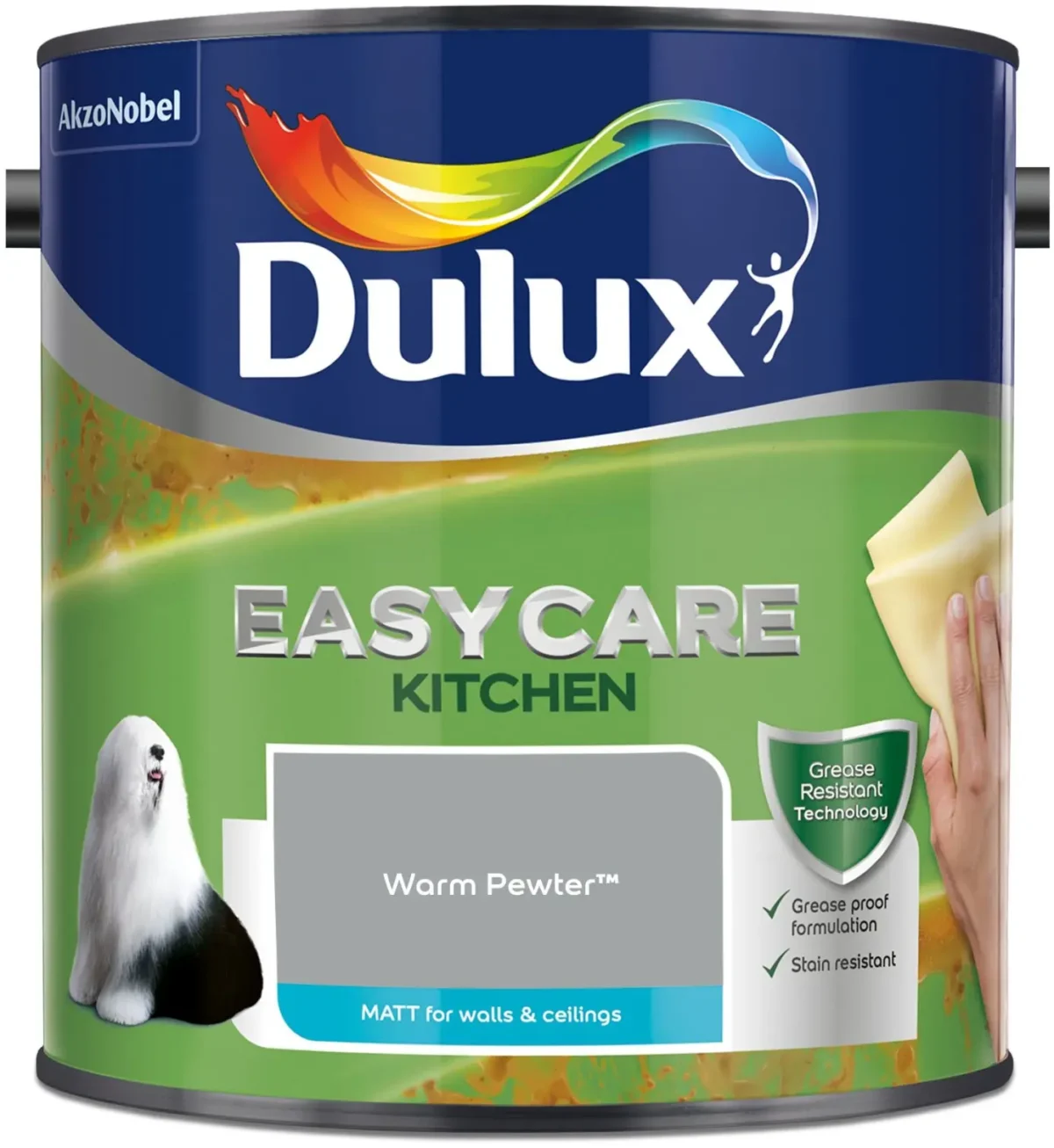 Dulux Easycare Kitchen Warm Pewter 2.5L - Image 1