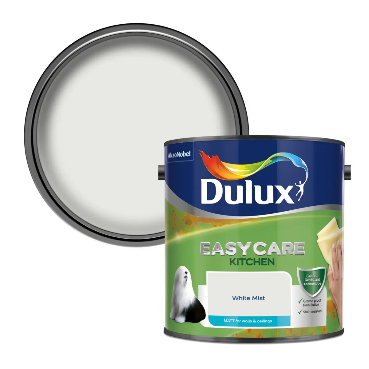 Dulux Kitchen White Mist 2.5L - Image 2