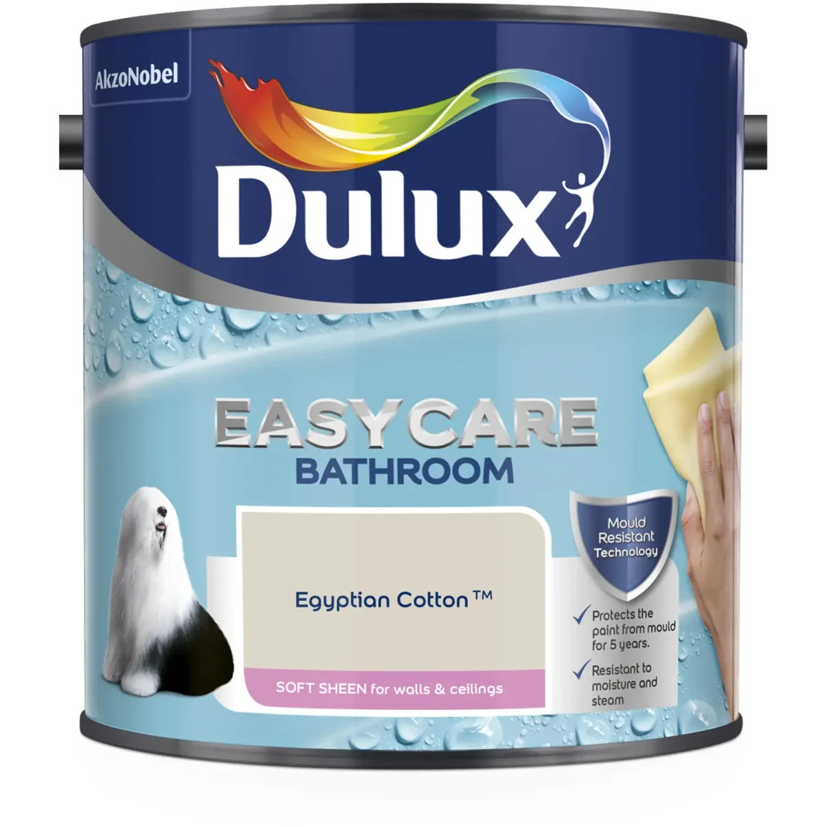 Dulux Easycare Bathroom Egyptian Cotton 2.5L - Image 1