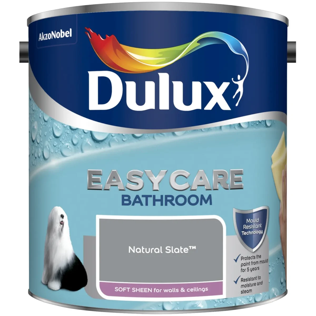 Dulux Bathroom Natural Slate 2.5L - Image 1
