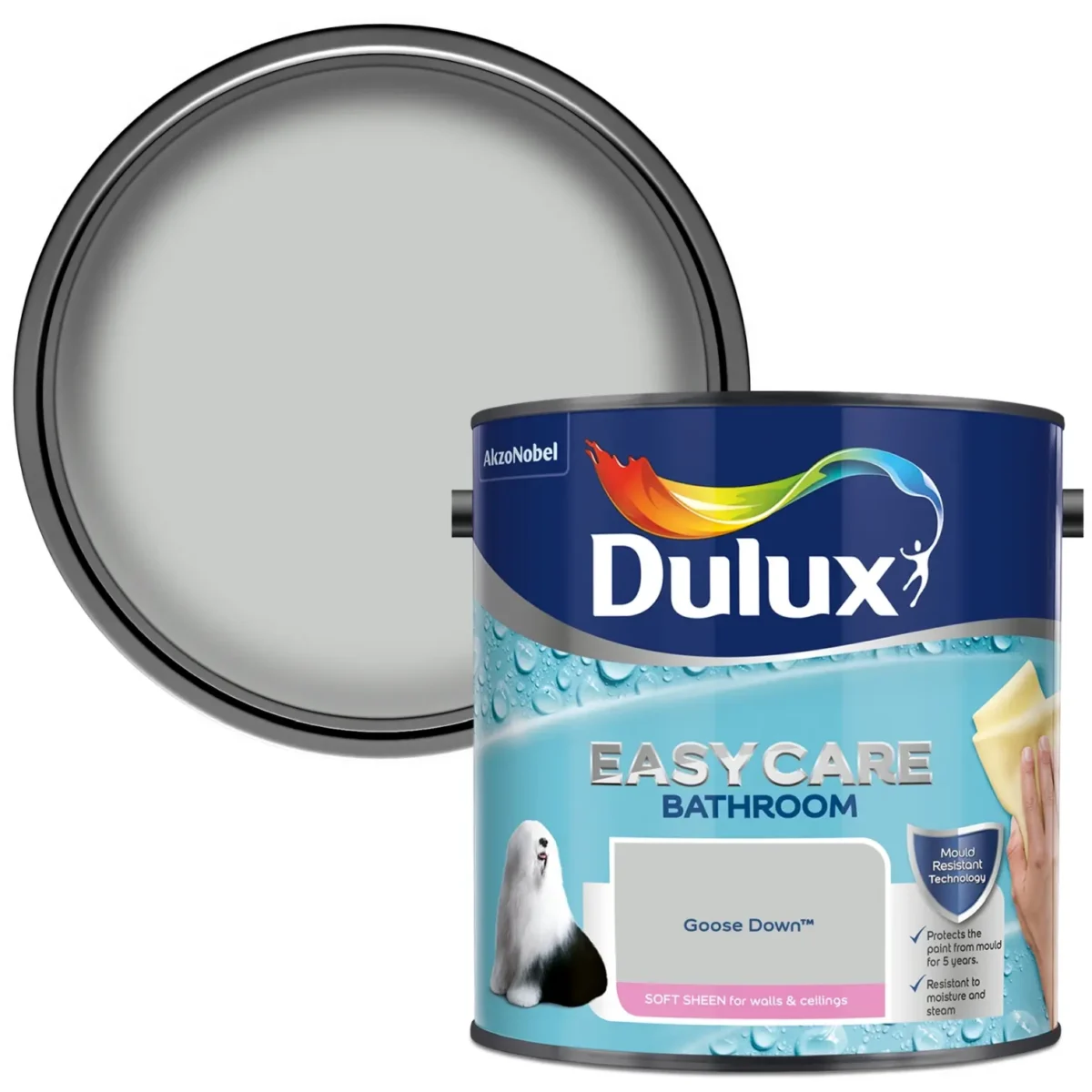 Dulux Bathroom Goose Down  2.5L - Image 2