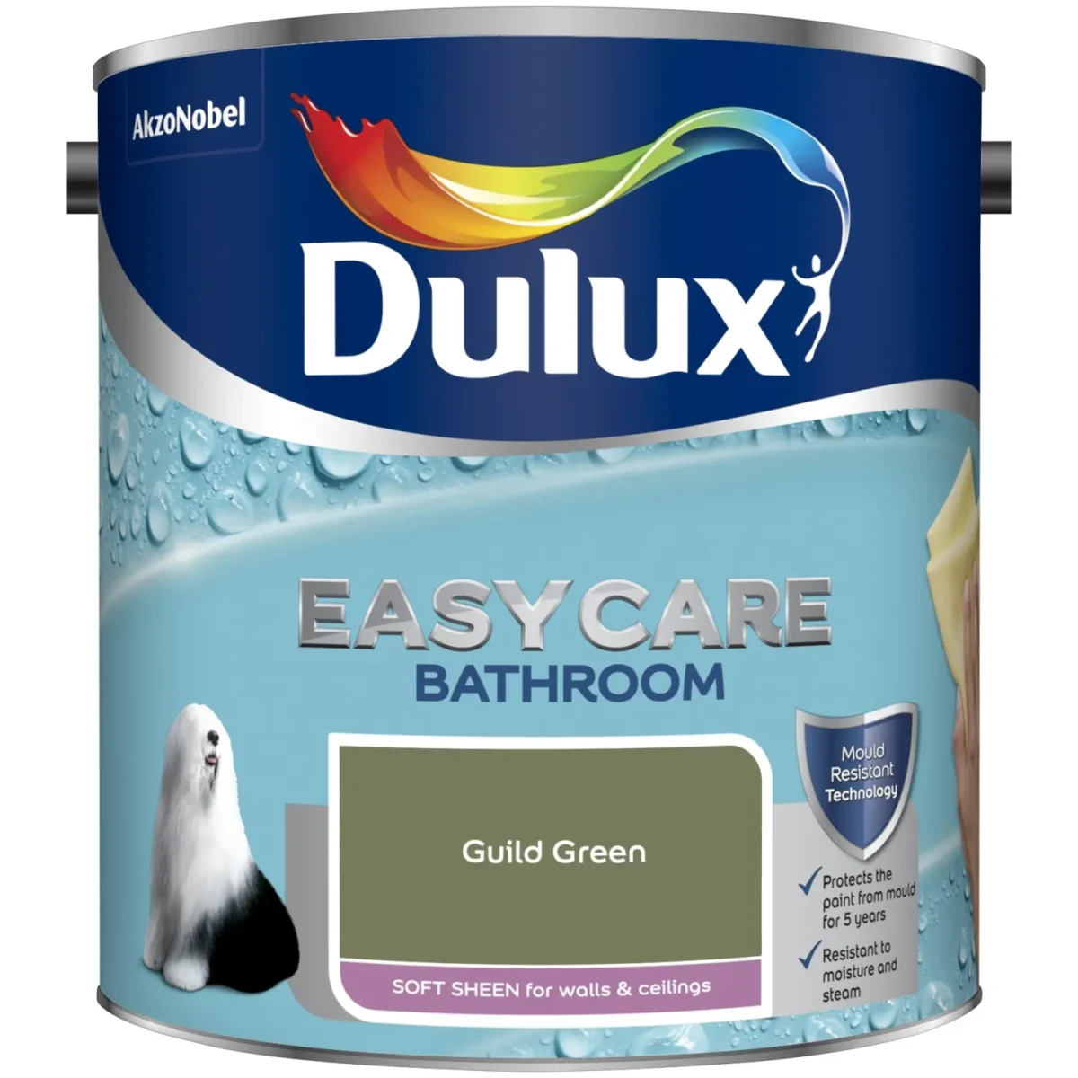 Dulux Bathroom Guild Green 2.5L - Image 1