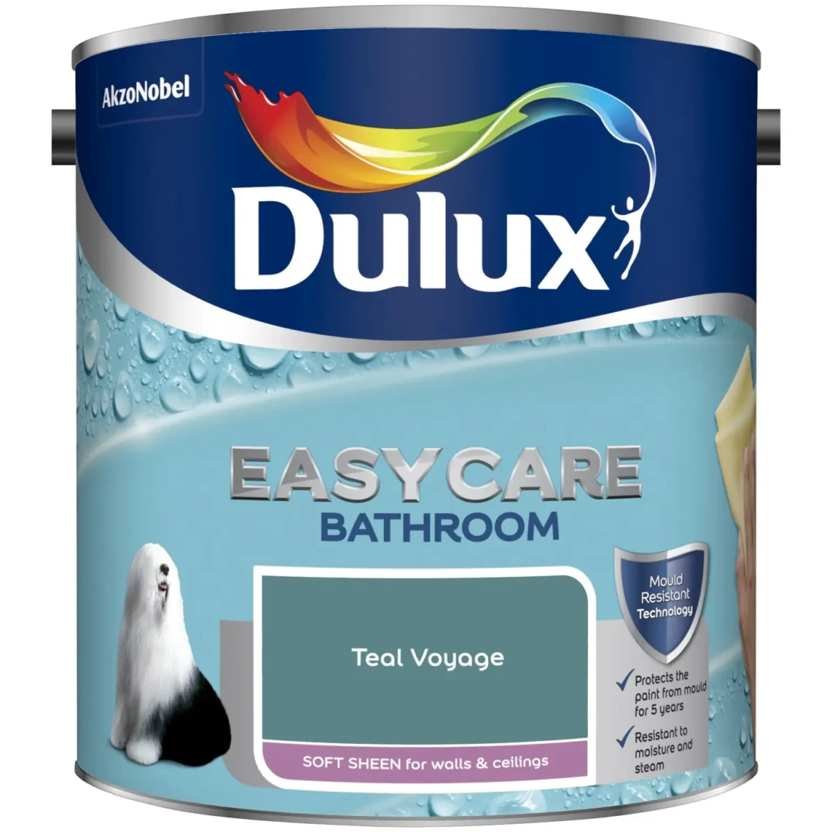 Dulux Bathroom Teal Voyage 2.5L - Image 1