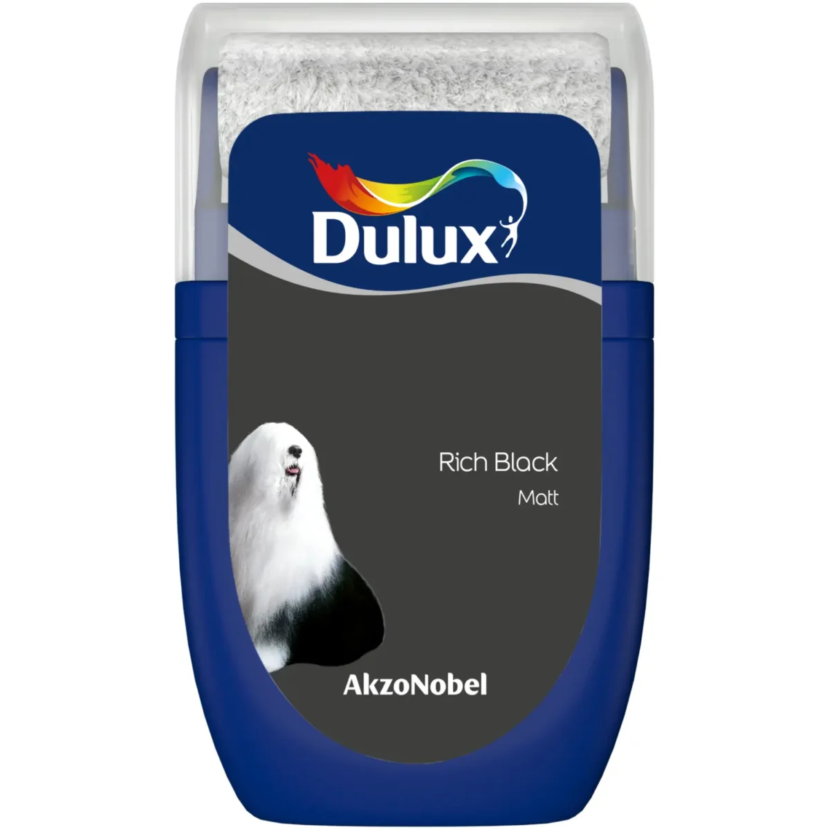 Dulux Tester Rich Black Matt 30ml - Image 1
