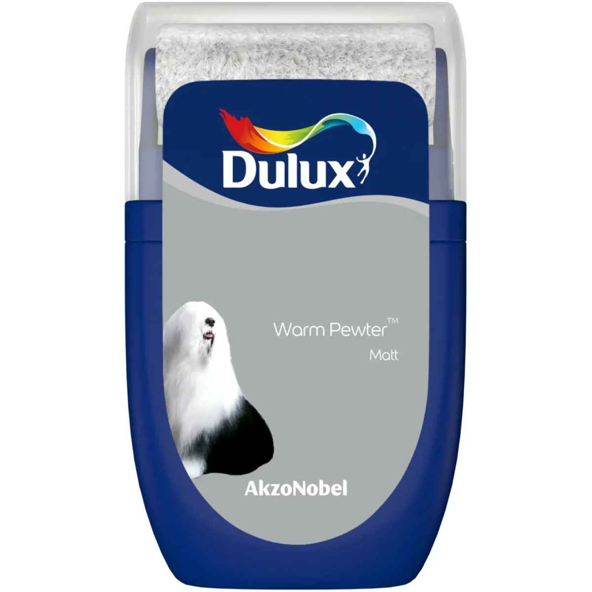 Dulux Tester Warm Pewter Matt 30ml - Image 1