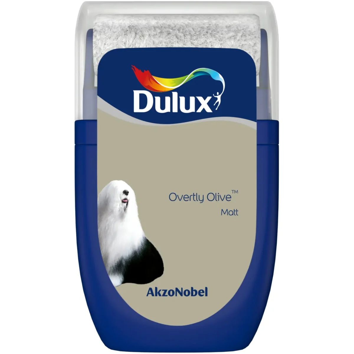 Dulux Tester Overtly Olive Matt  30ml - Image 1
