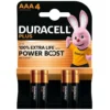 Duracell Power Boost AAA Batteries Card of 4