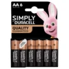 Duracell AA Batteries pk6