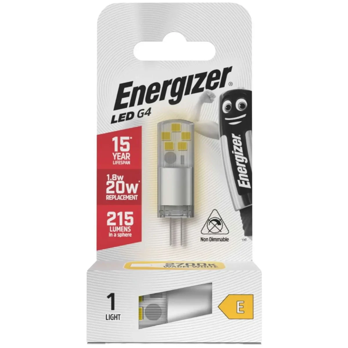 Energizer G4 Capsule 20W LED pk1 - Image 1