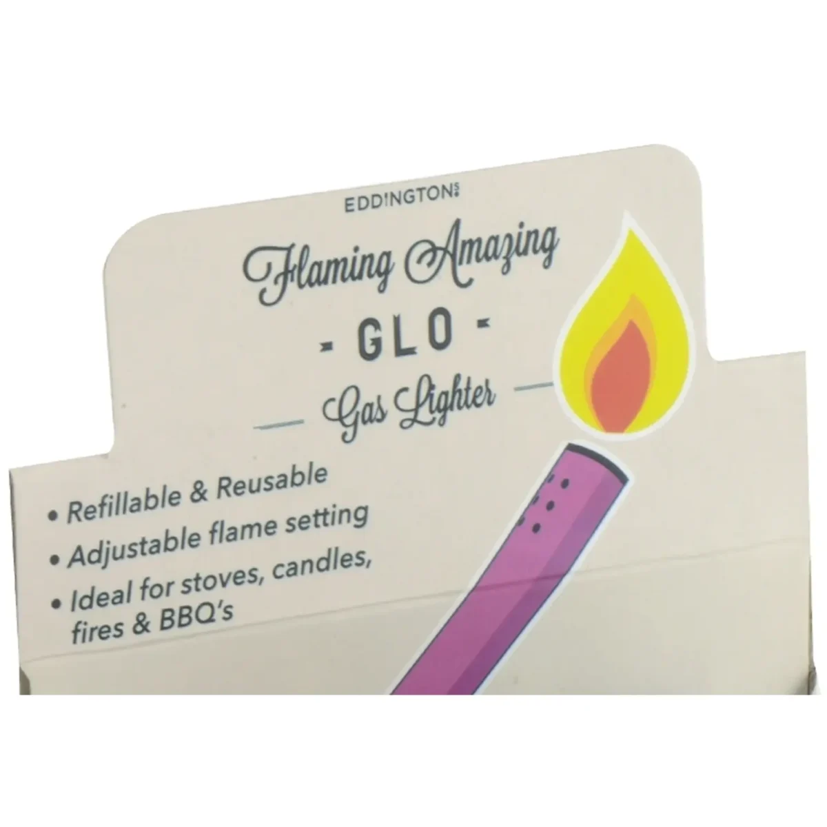 Eddingtons Flaming Amazing Gas Lighter 18cm Assorted Colours - Image 2