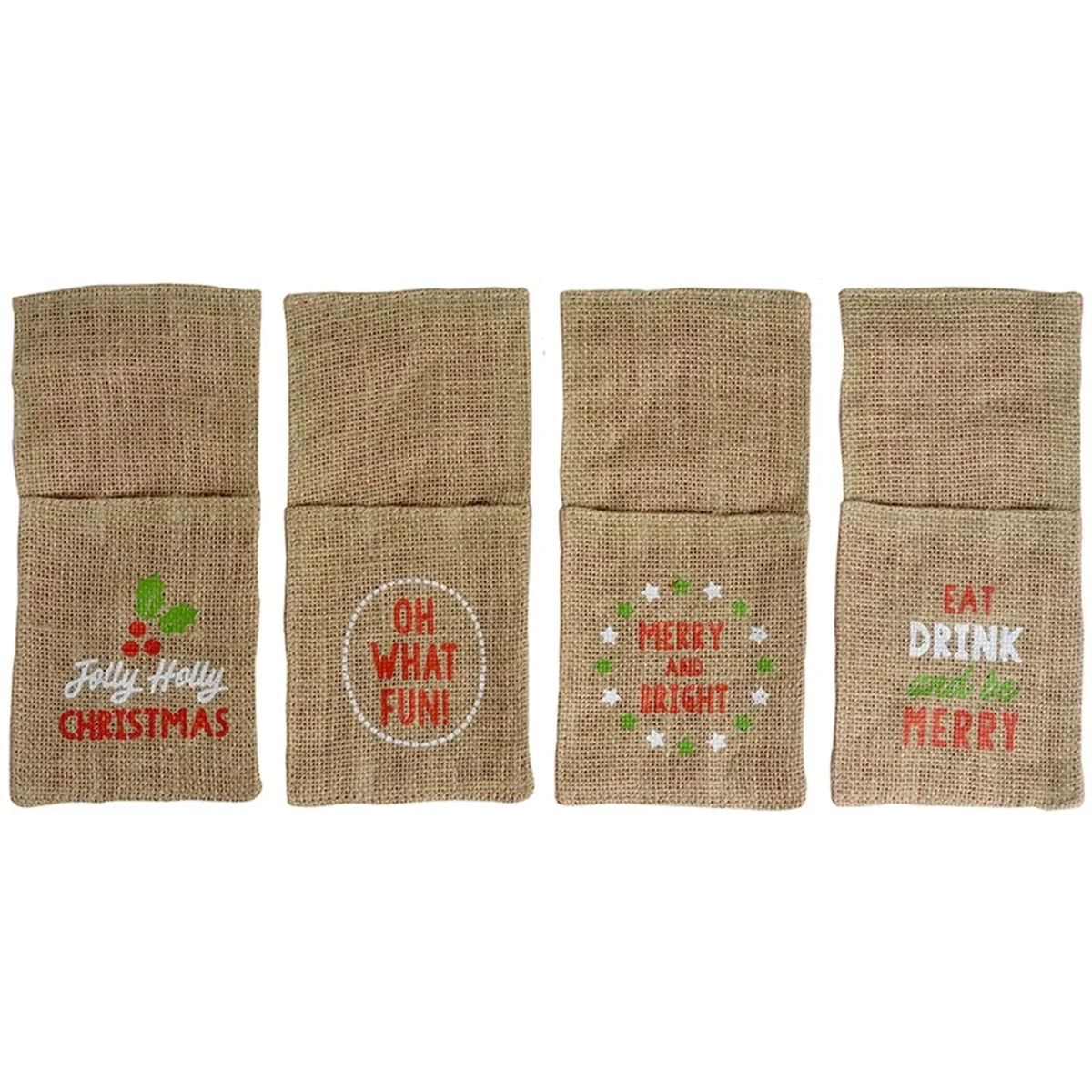 Eddingtons Festive Jute Cutlery Holders - Image 2