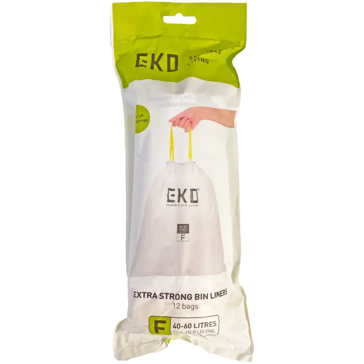 Eko Bin Liner To Suit 40 to 60 Litre Bins Roll of 12