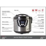 James Martin ZX916 Multi Cooker 4 Litre Capacity - Image 7