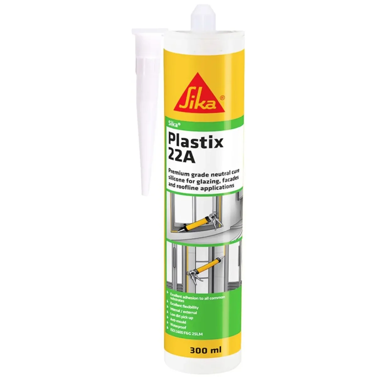Sika Premium Grade Natural Cure Silicone Anthracite 300ml - Image 1