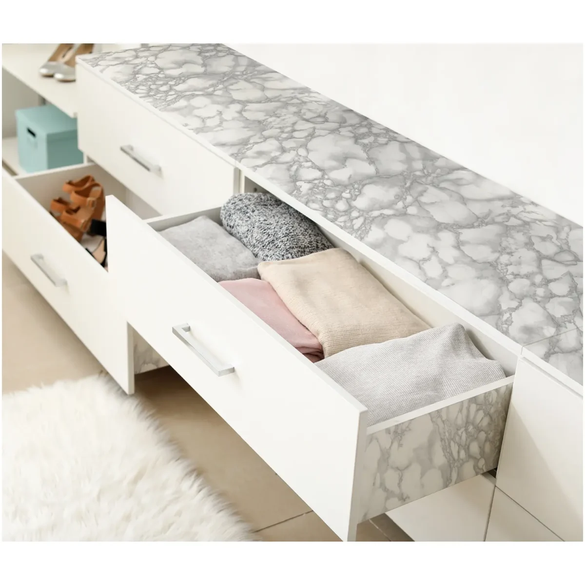 Fablon Marble Grey Blue 2mx67.5cm - Image 5