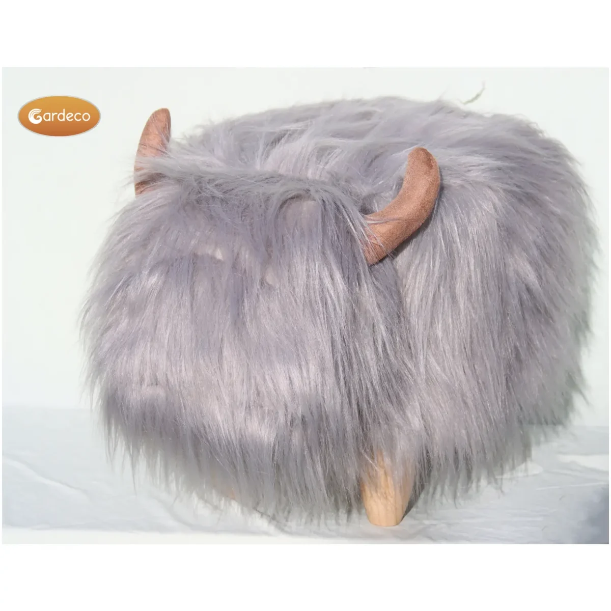 Georgette the Grey Highland Cow Footstool - Image 2