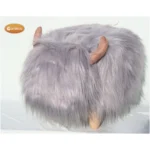 Georgette the Grey Highland Cow Footstool - Image 2