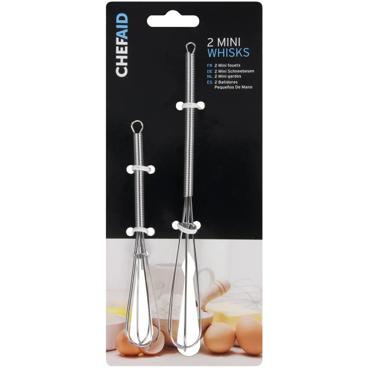 Chef Aid Set of 2 Mini Whisks - Image 1