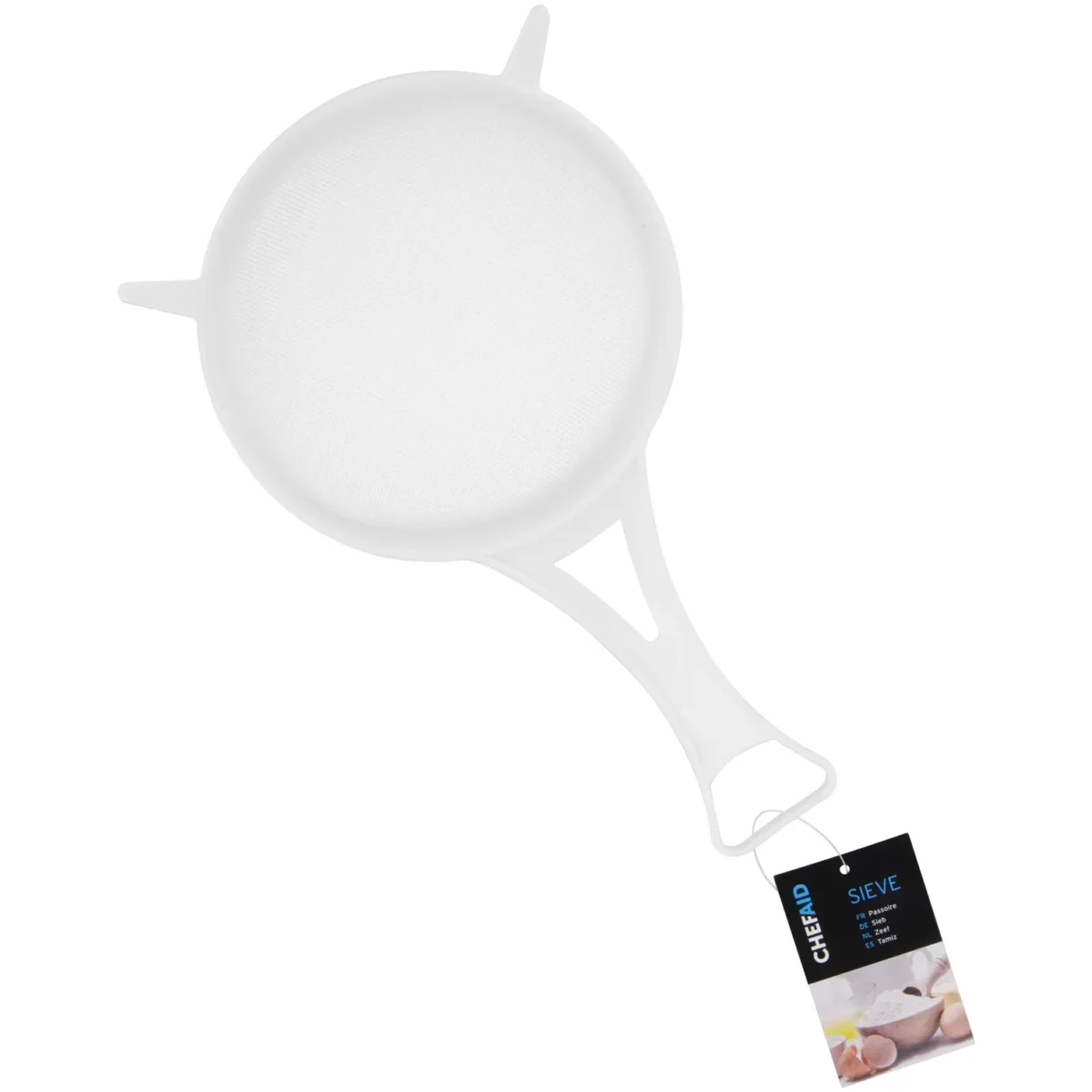 Chef Aid White 12cm Nylon Strainer - Image 1