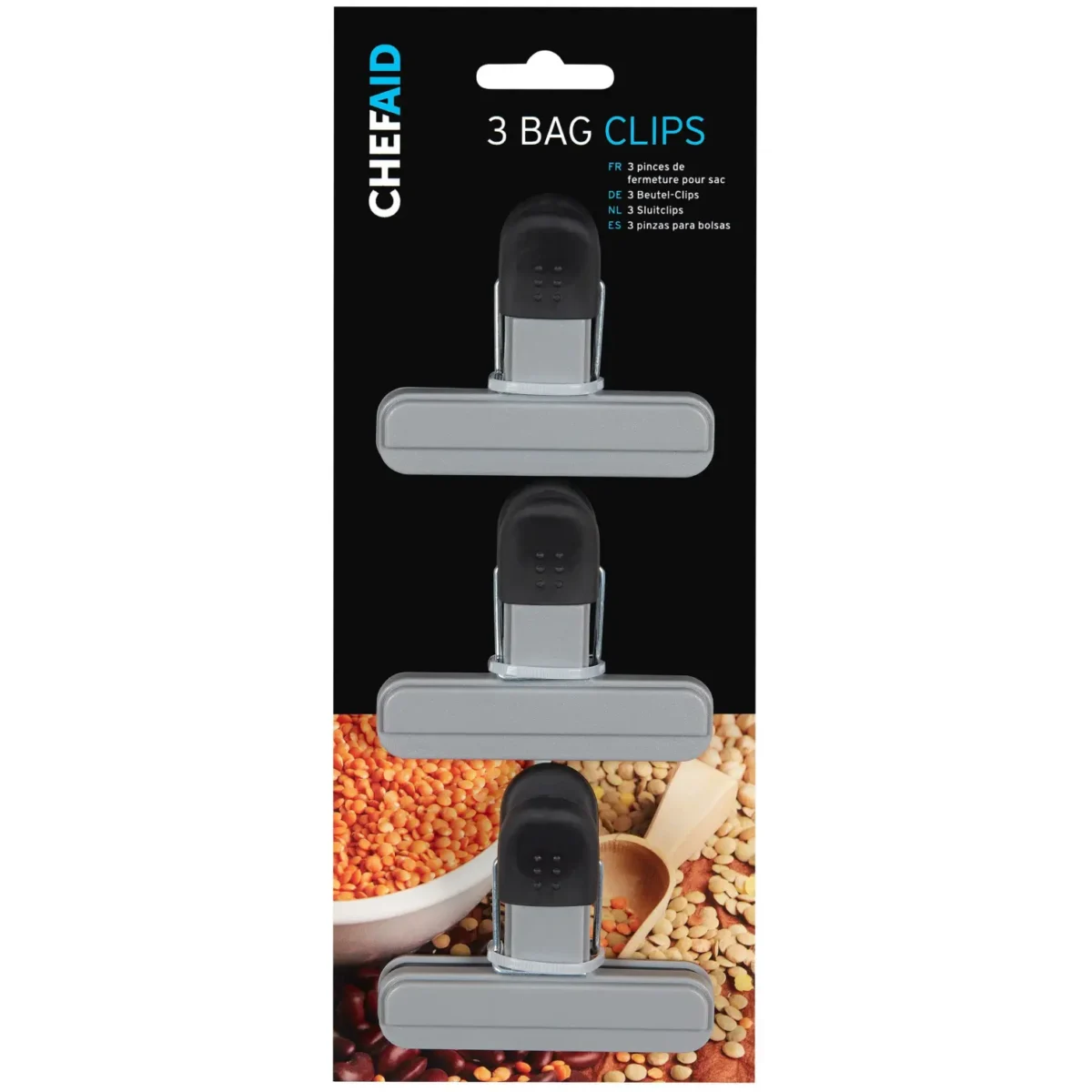 Chef Aid Bag Clip 3 Pack - Image 1