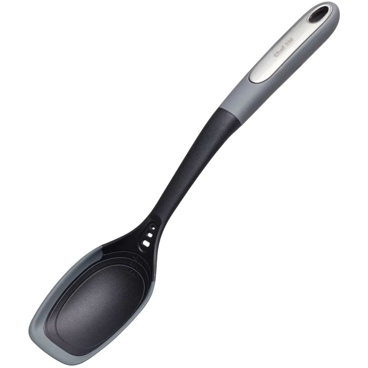 Chef Aid Nylon Spoon With Silicone Edge and Measure - Image 2