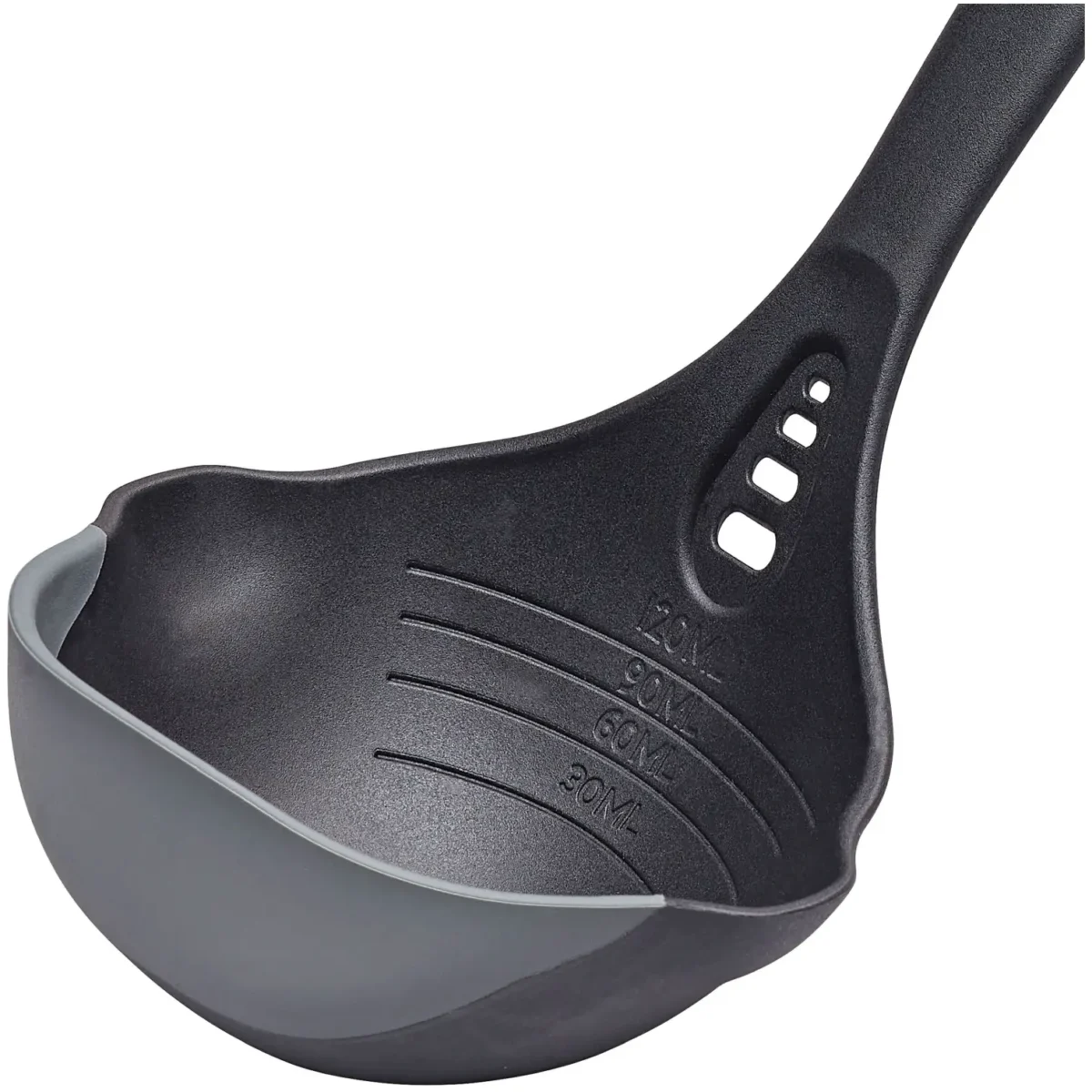 Chef Aid Nylon Ladle With Silicone Edge and Measure - Image 3