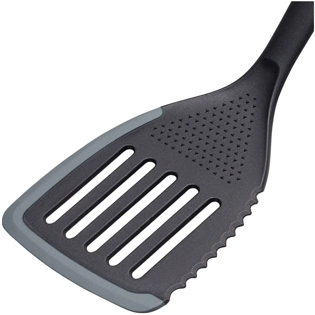 Chef Aid Nylon Slotted Turner With Silicone Edge - Image 3