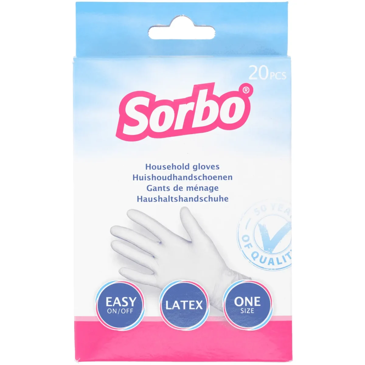 Latex Disposable Gloves 20Pk