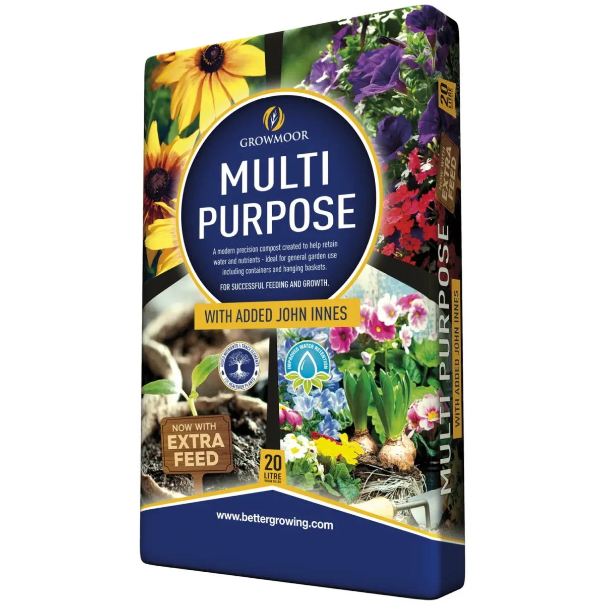 Growmoor Multi-Purpose Compost With Added John Innes 20 Litres - Image 2