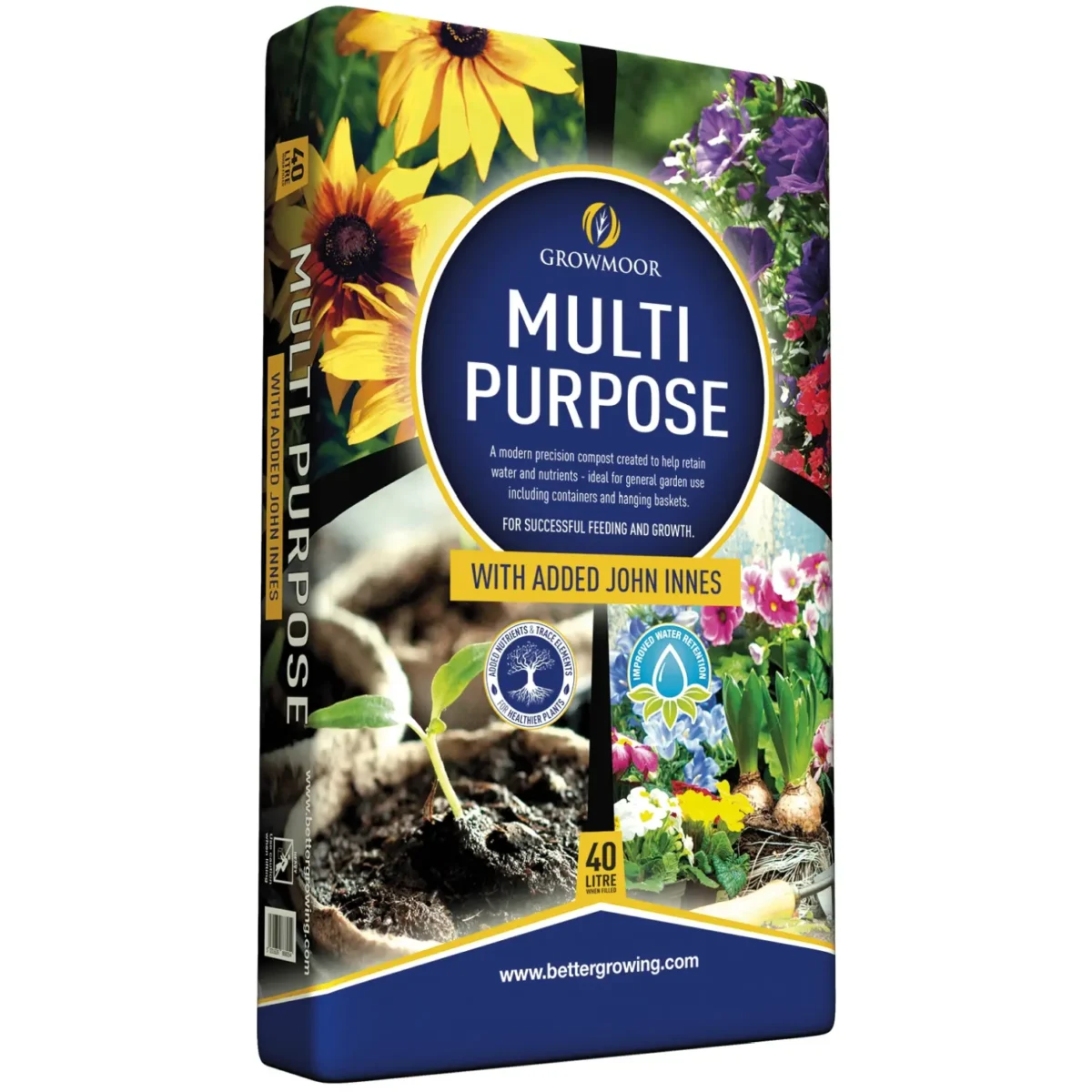 Growmoor Multi-Purpose Compost+JI 40ltr - Image 2