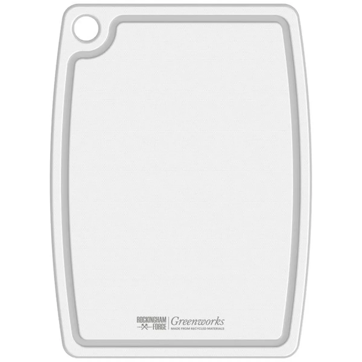 Rockingham Forge Greenworks Chopping Board White 30 x 25cm - Image 1