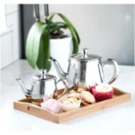 Cafe Ole Pemium Teapot Stainless Steel Mirror 0.4L - Image 2