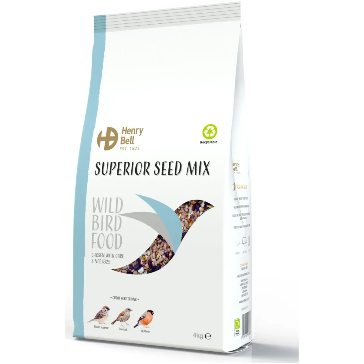 Henry Bell Wild Bird Food Superior Seed Mix 4kg - Image 1