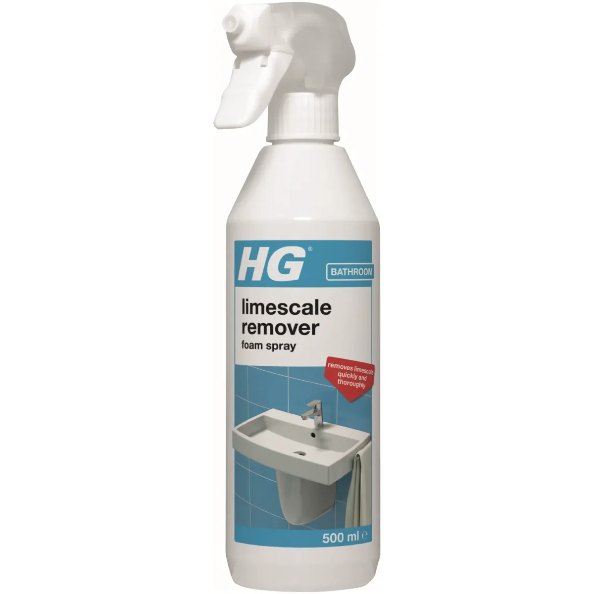 HG Limescale Remover Foam Spray 0.5L - Image 1