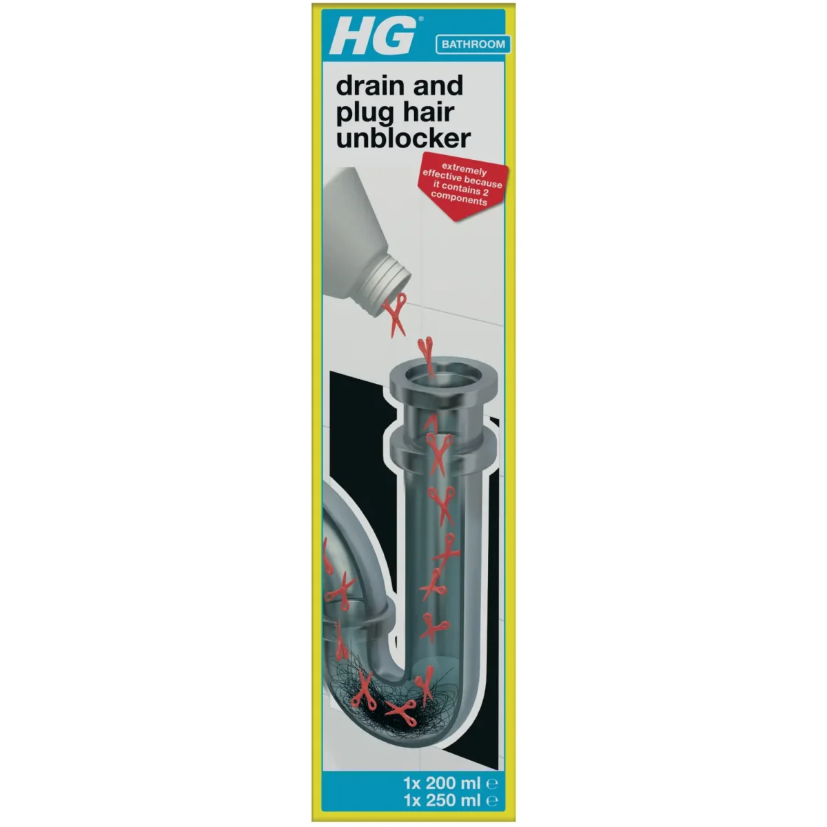 HG Drain & Plug Hair Unblocker 0.45L - Image 1