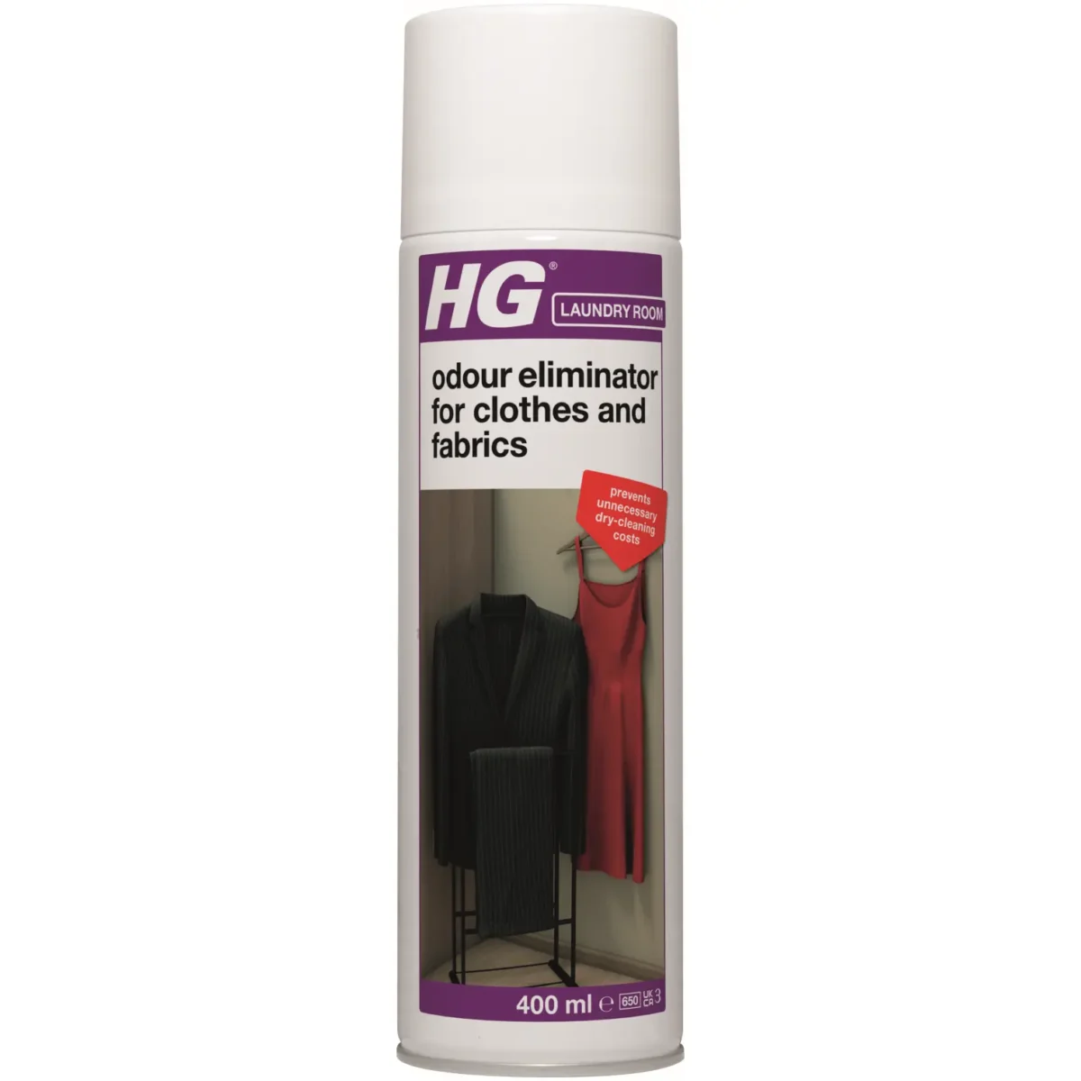 HG Odour Eliminator for Clothes & Fabrics 0.4L - Image 1