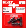 Holt S/Steel  CSK Head M/Screw M5 x 25mm Card of 4