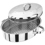 Judge Stainless Steel Oval Roaster with Lid 32cm