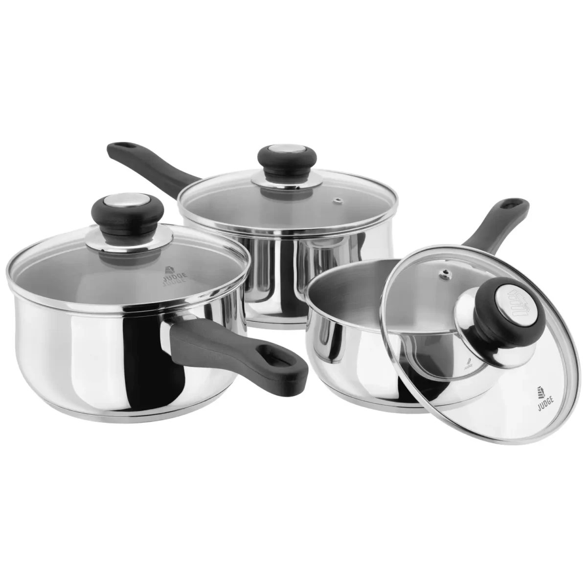 Judge Vista Saucepan Set 3 Piece - Image 1