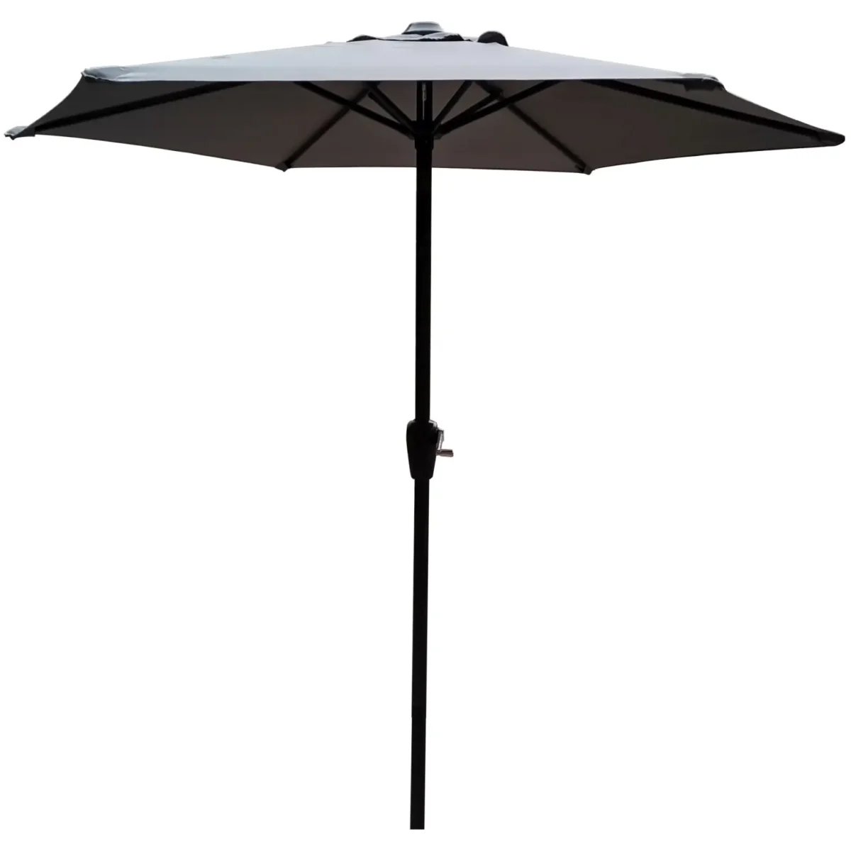 2m Aluminium Parasol Grey - Image 1